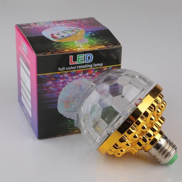 אור צבעוני מסתובב כדור קסם אור 27 דיסקו אור הנורה מסתובב שינוי צבע אור מנורה הוביל פרימיום מסיבת אורות דיסקו קסם אור הנורה