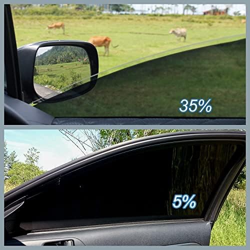 סרט פרטיות חלון חלון טויוקו למכוניות, חלון רכב גוון חלון פרטיות סרט פרטיות, צל קדמי של מכונית, חום & UV בלוק ועמיד בפני