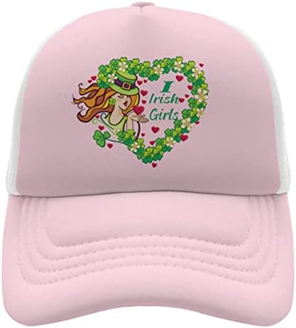 כובע הכדור ST ST PATRICKS יום כובעי משאיות מצוידים לגברים כובע משאיות מצחיק I IRISHS בנות נושמות משאיות נושמות