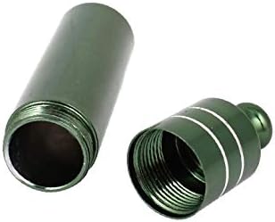 רכיבי גליל אלומיניום X-DREE רכיבי אחסון ברגי מארז עגילי עגילים מיכל תיבת מחזיק ירוק (cilindro de aluminio רכיב