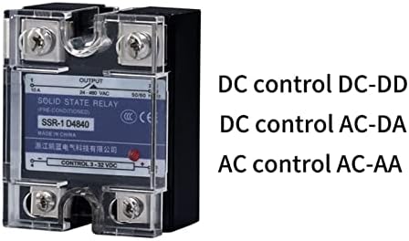 40DA ממסר מצב מוצק שלב יחיד עם CONK CONTROCE DC CONTROC AC 40A מבטח ועמיד הפרעות עמידות למצב מוצק