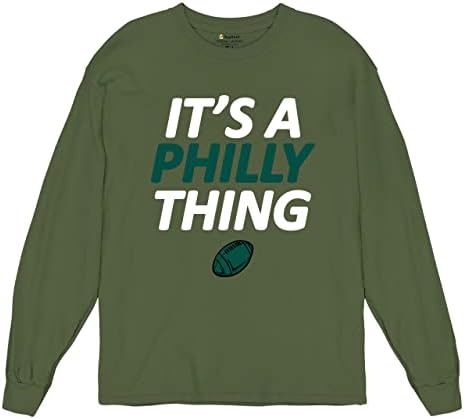 זה דבר פילי מצחיק חולצת טריקו שרוול ארוך פילדלפיה ציפורים אוהדים אלופות עיר של אחים אהבה כדורגל זבוב