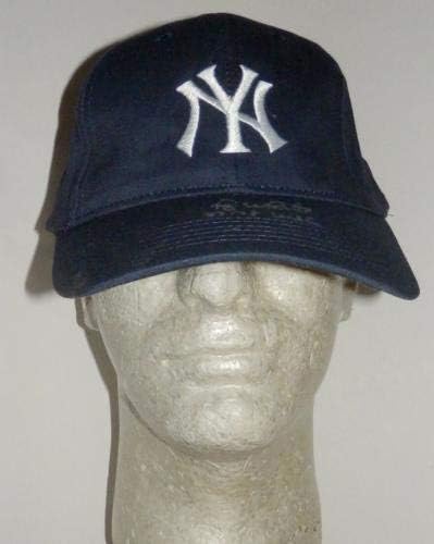 רועי ווייט חתום וכתובת 77-78 WSC ניו יורק ינקיס נתן לוגו פרומו JSA CAP - כובעי חתימה