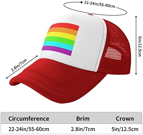 גאווה דגל מתנות לנשים יוניסקס בייסבול כובעי מתכוונן רשת נהג משאית כובע דיג כובע קיץ כובע שחור