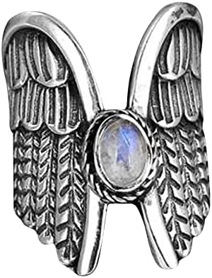 תכשיטים לנשים מלאך כנף סגסוגת משובץ ריינסטון נשי טבעת פופולרי מעודן טבעת פשוט תכשיטי טבעות
