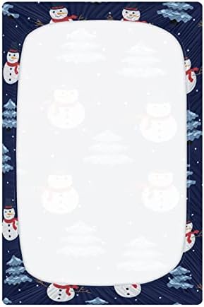 Umiriko חבילת איש שלג לחג המולד n משחק תינוק משחק פלייארד סדינים, מיני עריסה לבנים שחקן בנות חומר חומר עטיפה 20245538