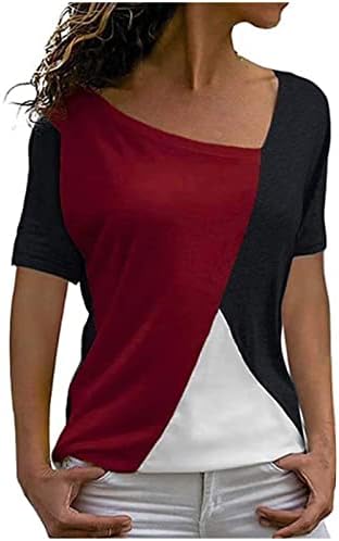 בנות 2023 בגדים טרנדיים שרוול קצר כותנה נגד צוואר חולצת טש חולצת קיץ מזדמנת לנשים Z4 Z4