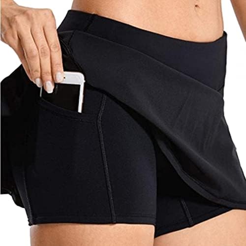 מכנסיים קצרים לנשים בקיץ יבש מהיר מכנסיים אתלטים מכתים אתלטי לנשים עם נסיעות טיולי אימון בכיסים