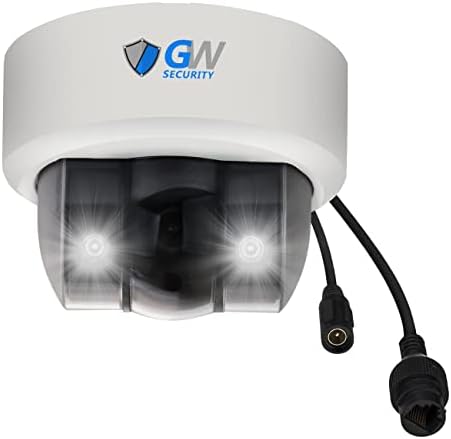 GW Security Super HD 5MP 1920p חיצוני/מקורה זרקור צבע ראיית לילה פו מיקרופון 2.8 ממ רוחב זווית רחבה מצלמת אבטחה של