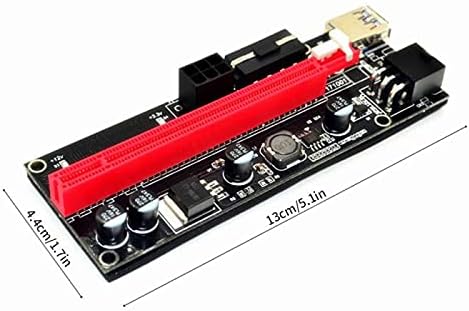 מחברים ver 009S USB 3.0 PCI -E RISER כרטיס 60 סמ ver 009S אקספרס 1x 4x 8x 16x מארח מתאם מתאם SATA 15PIN עד 6 PIN כבל