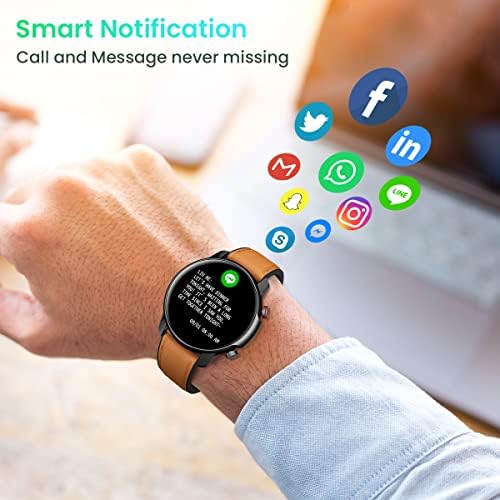 שעון חכם גשש כושר לגברים: Smartwatch Smart Smart Antribated Watert