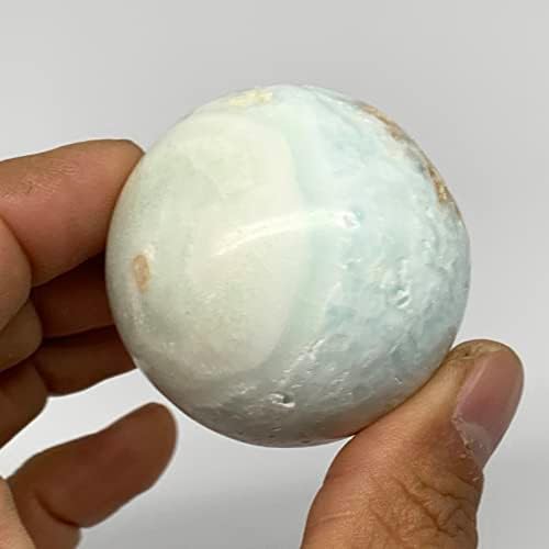 Watangems 132.1G, 1.8 אינץ 'כחול טבעי כדורי קלציט כדור כדור גביש מינרל, אנרגיה רייקי, אבן ריפוי, אוסף, מאפגניסטן,