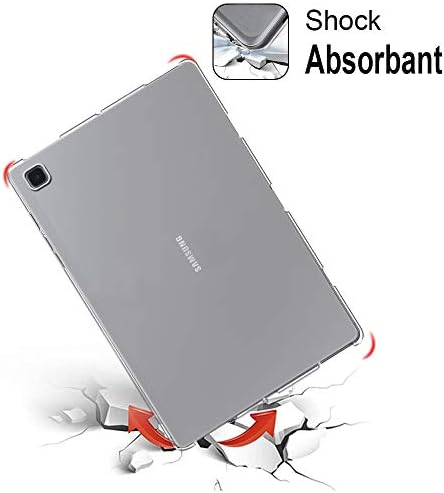 Zeking for Samsung Galaxy Tab A7 Lite/T220/T225 מקרה, אנטי-סקרטס אולטרה דק דק אנטי-סקרט TPU גומי עור רך סיליקון פרמיום מקרה