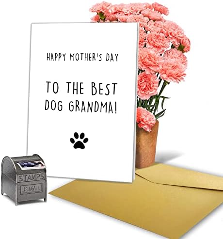 מצחיק כלב סבתא מתנות, חמוד אמהות יום מתנה מכלב, שמח אמהות יום כרטיס עבור סבתא, את כלב הטוב ביותר כלב סבתא
