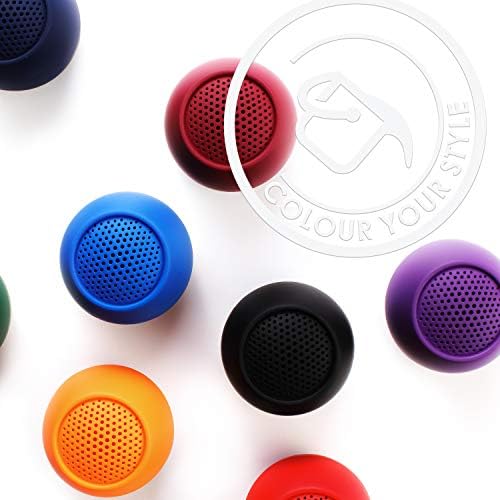 Boompods אפס רמקול Bluetooth - רמקולים מיני עמידים למים עם אפשרות התאמה כפולה ומיקרופון אלחוטי עם צליל גדול