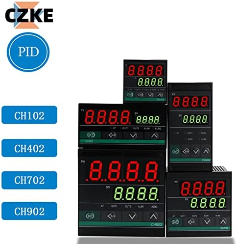 PURYN פלט כפול SSR וממסר CH102 CH402 CH702 CH902 שני פלט ממסר LCD דיגיטלי PID בקר טמפרטורה חכם 48-240V AC