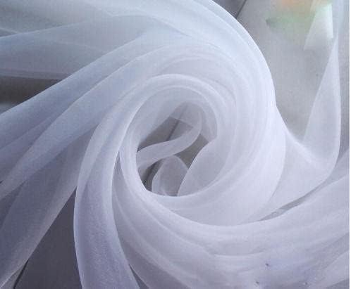 60 בד שיפון שקוף לבן רחב-מושלם עבור כורך לוחות מיסוך לחתונות & מגבר; אירועים