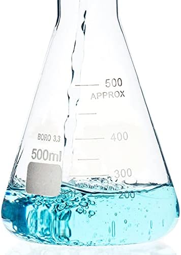 מעבדת WSSBK 2 יחידות בקבוק חרוטי חרוטי גדול בקבוק חרוטי 50 מל -1000 מל זכוכית זכוכית כוס חרוטית