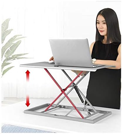 מחשב הרמת מסגרת-גובה מתכוונן מחשב שולחני צג מעמד ארגונומי שולחן הוא קל לעמוד ולשבת