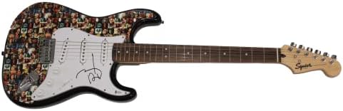 ג 'וני דפ חתם על חתימה בגודל מלא מותאם אישית יחיד במינו פנדר סטראטוקסטר גיטרה חשמלית עם אימות בקט בס קואה-ערפדים הוליוודיים