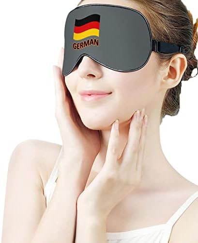 מסכת עיניים דגל גרמניה עם רצועה מתכווננת לגברים ונשים לילה שינה מנמנם