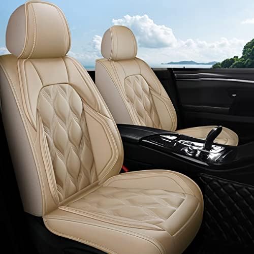 כיסויי מושב רכב Aomsazto, 2 מושבים קדמיים בהתאמה אישית ל- Cadillac XT5 2017 2018 2019 2020 2021 2022 2023, עור מכונית מכונית