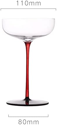 יין משקפיים סט קריסטל זכוכית אדום ושחור קוקטייל זכוכית שמפניה גביע גביע יצירתי אישיות כוס שילוב סט