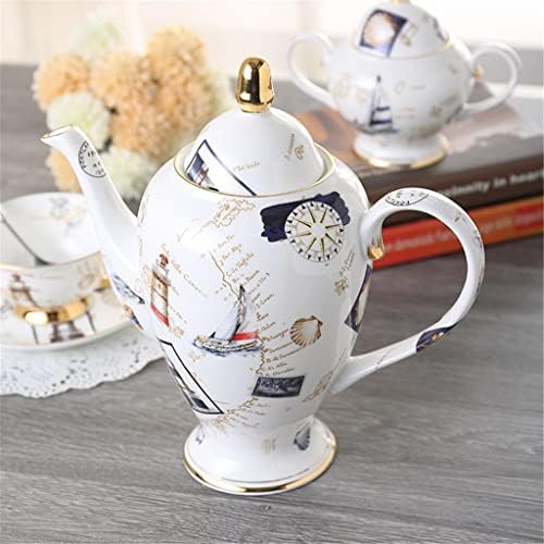 SEASD סט תה בסגנון אירופי, קומקום קרמיקה, סט קפה יצירתי, תה אחר הצהריים באנגלית, כוס סין עצם, סט תה ריחני