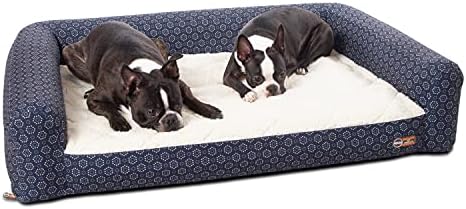 מוצרי חיות מחמד של K&H ספה אוויר מיטת כלבים מתנפחת, מיטת חיות מחמד של מזרן אוויר קל משקל, מיטת פנים/חיצונית לקשישים,