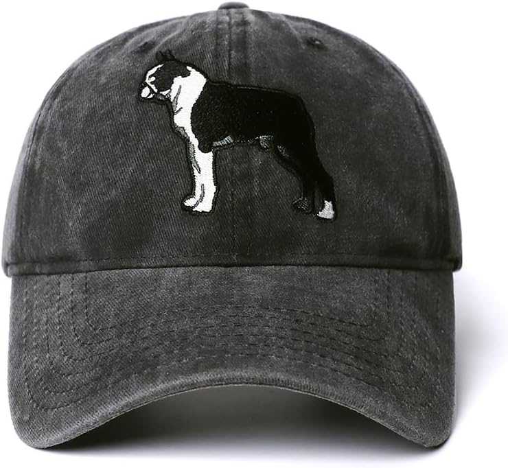 צרפתית בולדוג כובע כלב מאהב מתנה חמוד כלב אבא & מגבר; כלב אמא כובע מתכוונן בייסבול כובע בציר שטף רקום בייסבול אבא כובע