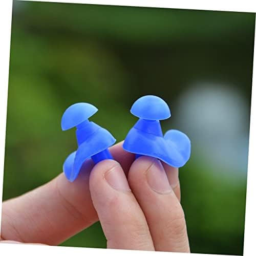 Toddmomy 15 זוגות תקעים לאוזן סיליקון תקעים אוזניים לשחייה אטמי אוזניים אטם אוזניים עיקרי צעצוע כחול כחול