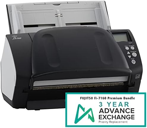 Fujitsu Fi-7160 Premium Professional Color Color Scanner Duclex Scanner עם 3 שנות שירות