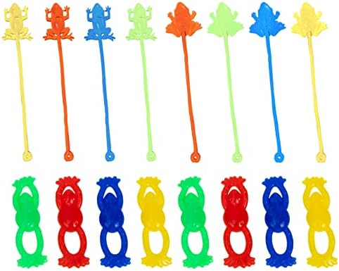 120 יחידות מתנות למסיבה צפרדעי צעצועים פעוטות ילדים צעצועים נהדרים קונדס דמות אצבע מתיחה חידוש נמתח נמתח מעוצב דביק בצורת