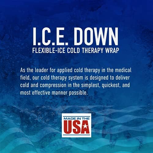 קרח למטה XLONG לשימוש חוזר של ניאופרן אריזת קרח עם אריזת קרח מאריכה ואחורה, דחיסה וטיפול קר לכאבי גב, 8.5 X16 מאריך