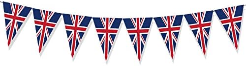 קישוטים למסיבות DBYLXMN לילדים דגל דגל קישוט מסיבות בבריטניה כרזת בלון בלון משוך דגל עוגת דגל קישוט כרטיס הכנס 420