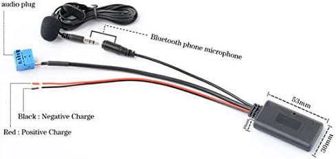 COLORPARTS 3 PIN AUX AUX מתאם כבל Bluetooth מיקרופון תואם להונדה גולדווינג GL1800 Audio NAV