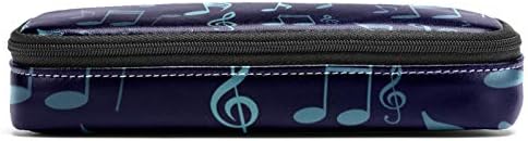 סמלים מוזיקליים מוסיקה הערות טרבל קלף עור עפר עפר עט עט עם תיק נייר רוכסן כפול תיק אחסון לתיק עבודות בית ספר בנות