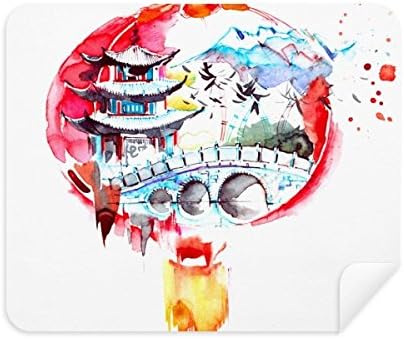 סין סיני פנס גשר ציור ניקוי בד מסך מנקה 2 יחידות זמש בד
