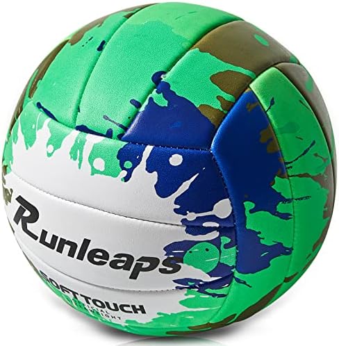 Runleaps כדורעף חוף רשמי גודל 5 5 רך כדורעף ספורט ספורט ספורט ספורט פו עבור מקורה, בחוץ, בריכה, חדר כושר, אימונים ...
