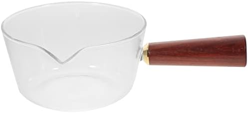 קבילוק תנור מבער מחבתות זכוכית סיר עם עץ ידית סלט מחבת חלב סיר מחבת כלי בישול זכוכית מרק קערת זכוכית מרק קערות
