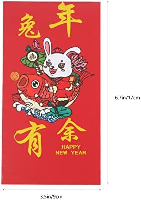 חתונה דקור כסף מעטפת סיני אדום מעטפת 24 יחידות אביב פסטיבל אדום מעטפות מזל מעטפות אדום מנות ארנב שנה כסף שקיות מעורב סגנון