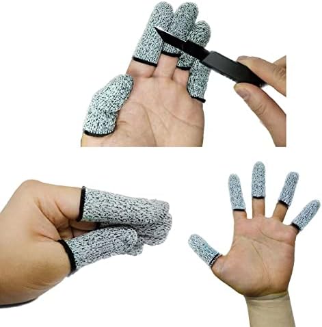 14 יחידות אצבע כיסוי מגן אנטי-לחתוך אצבע אצבע כיסוי אנטי-לחתוך אצבע מיטת מגן לשימוש חוזר אצבע כיסוי אגודל אצבע