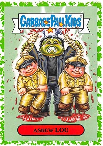 2018 Topps Farbage Pail Kids Oh Oh The Horror-Ell Classic Monster Monster A Puke 11a Askew lou x כרטיס מסחר רשמי שאינו