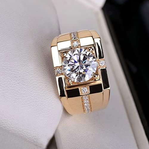 2023 חתונה מויסניט גברים של טבעת חיקוי גבוהה יהלומי טבעת סימולציה פחמן מצופה טבעות חמוד תכשיטי עבור נשים