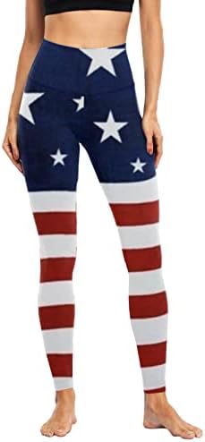 אתקיה נשים מתגברות על יום העצמאות לנשים אופנה מותאמת אישית להדפסה דיגיטלית ספורט מכנסי יוגה מכנסיים כותנה