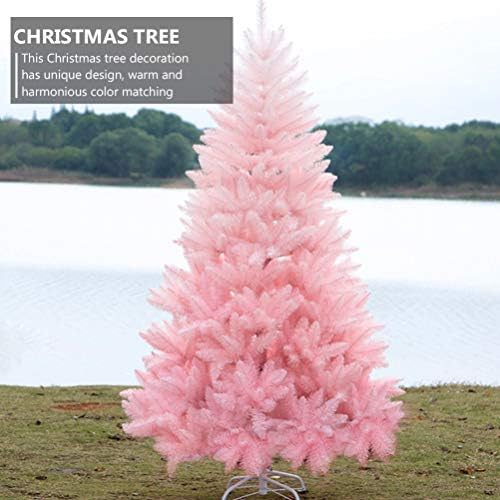 עץ חג המולד של Amosfun ורוד עץ חג המולד מלאכותי לחג המולד בנות בנות בנות קישוט