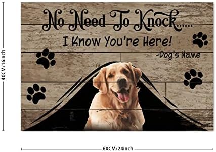 כלב רטריבר מוזהב אין צורך לדפוק מרפסת דלת הכניסה להדפסי כלב חיצוניים הדפסי קוקוס שטיחי סופג