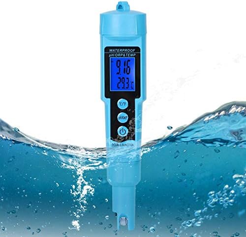 גלאי המים של זוצ'י PH, גלאי מים, 3in1 מקצועי כף יד דיגיטלית אורפ/טמפרטורת pH מד גלאי איכות מים גלאי מים