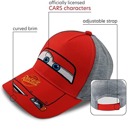 מכוניות של דיסני פיקסאר מכוניות ברק מקווין כובע - כובע בייסבול של גביע בוכנה