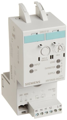 Siemens 3RF29 20-0GA13 SIRIUS SC מוליך למחצה מוליך צג עומס מורחב, מתח אספקת בקרת 24VAC/VDC, מתח תפעולי 110-230V מתח תפעולי,